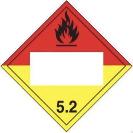 Accuform BLANK DOT PLACARD HAZARD CLASS MPL525FV25 MPL525FV25